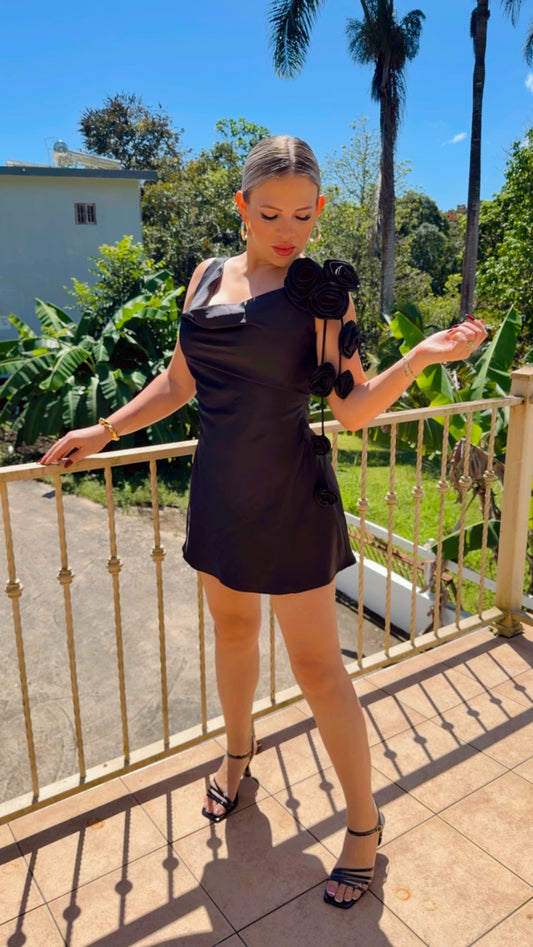 BLACK ROSE DRESS