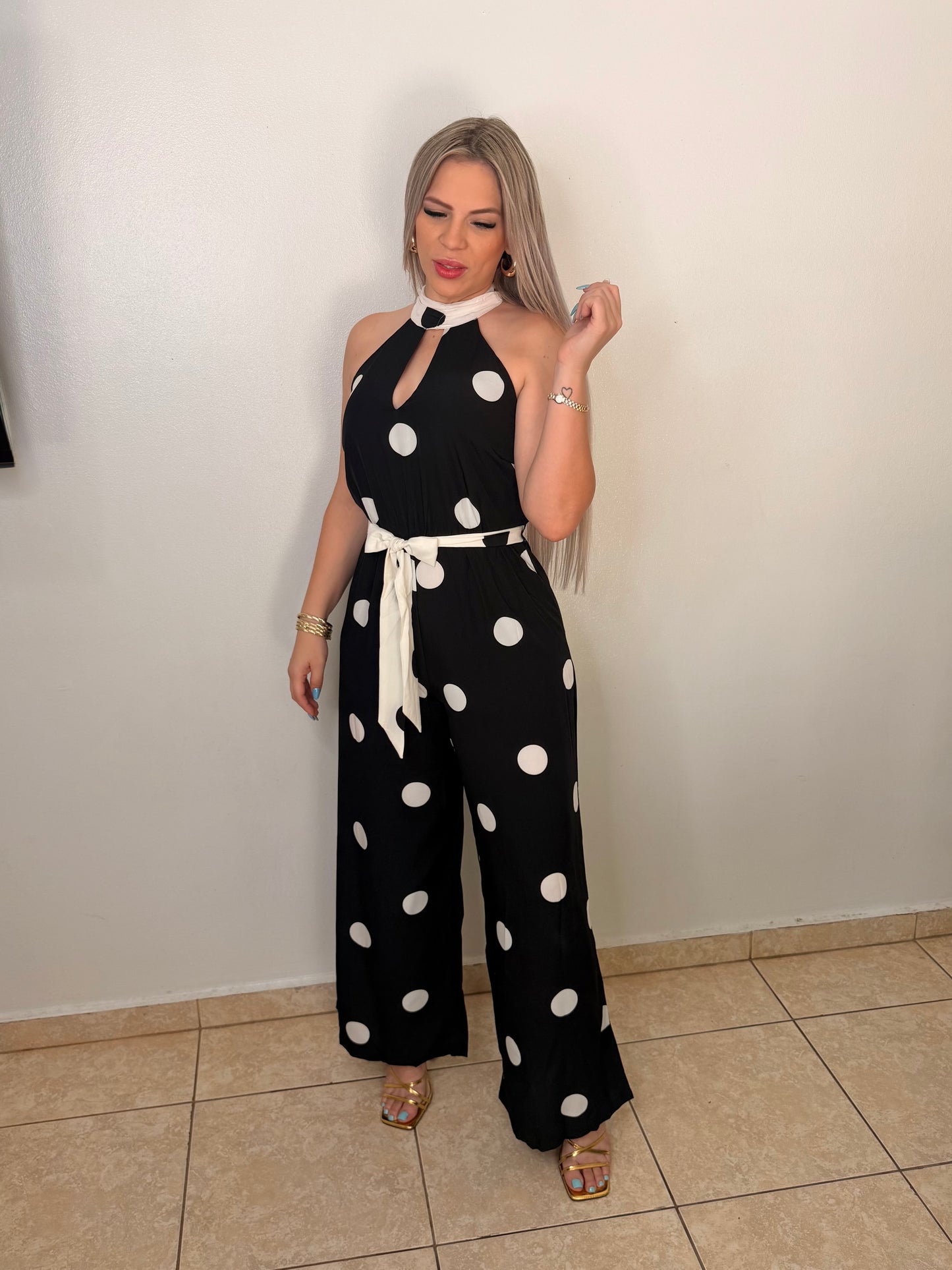 POLKA DOT JUMPSUIT