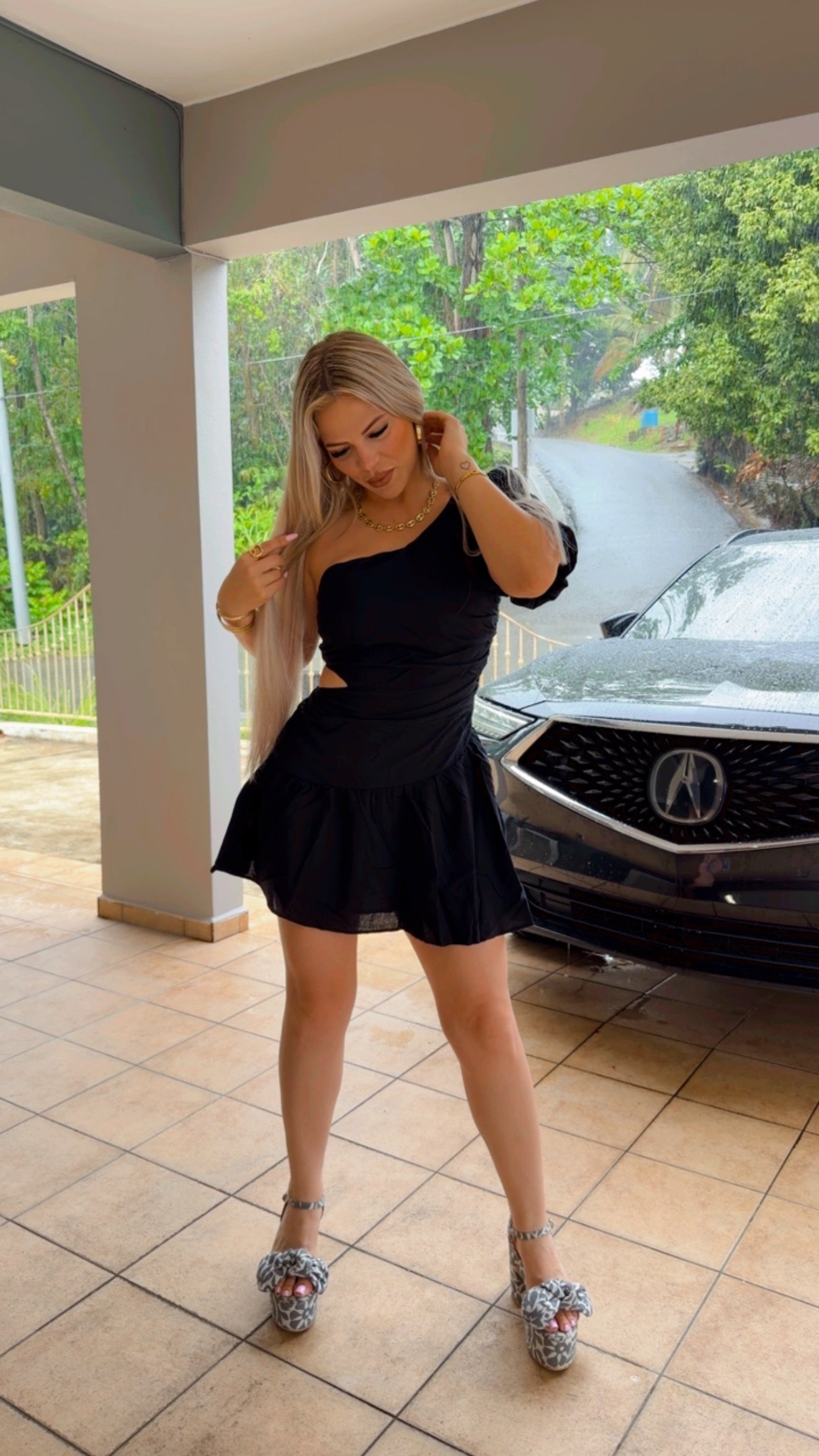 BLACK GLAM DRESS