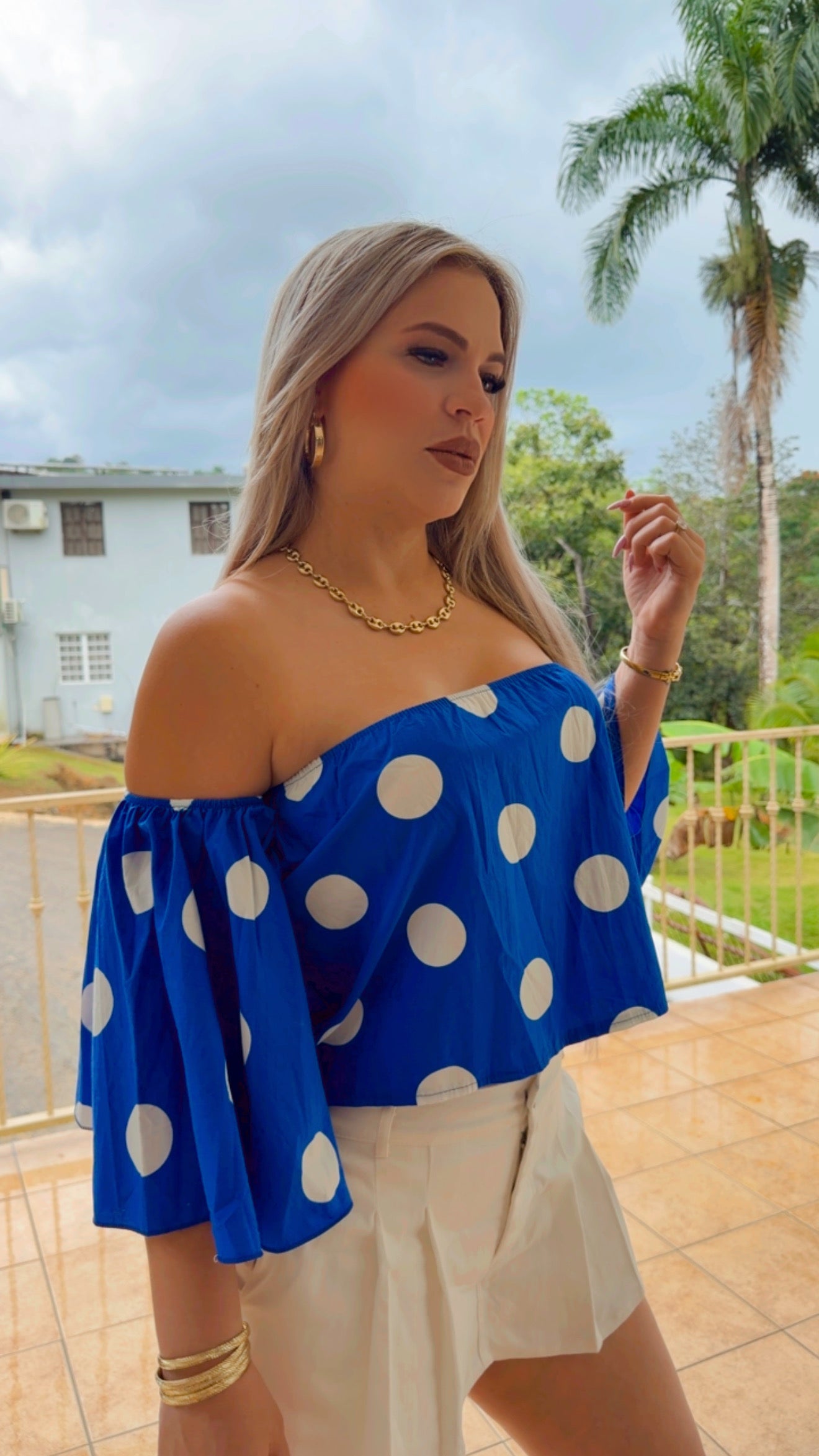 POLKA DOTS TOP