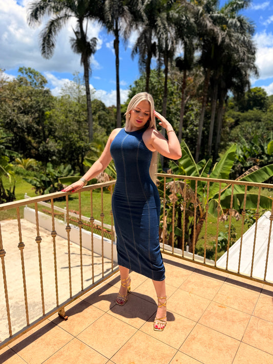 DRAK DENIM DRESS