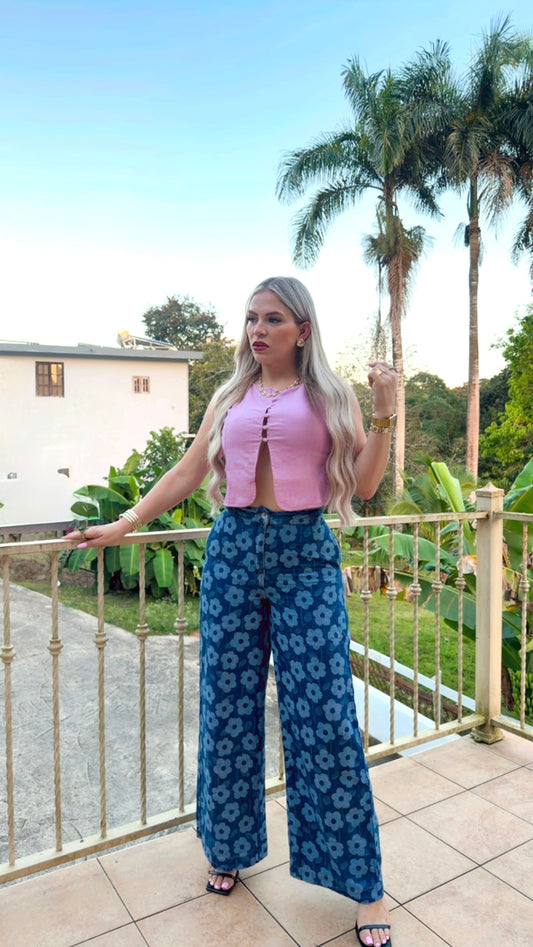 FLORAL JEANS