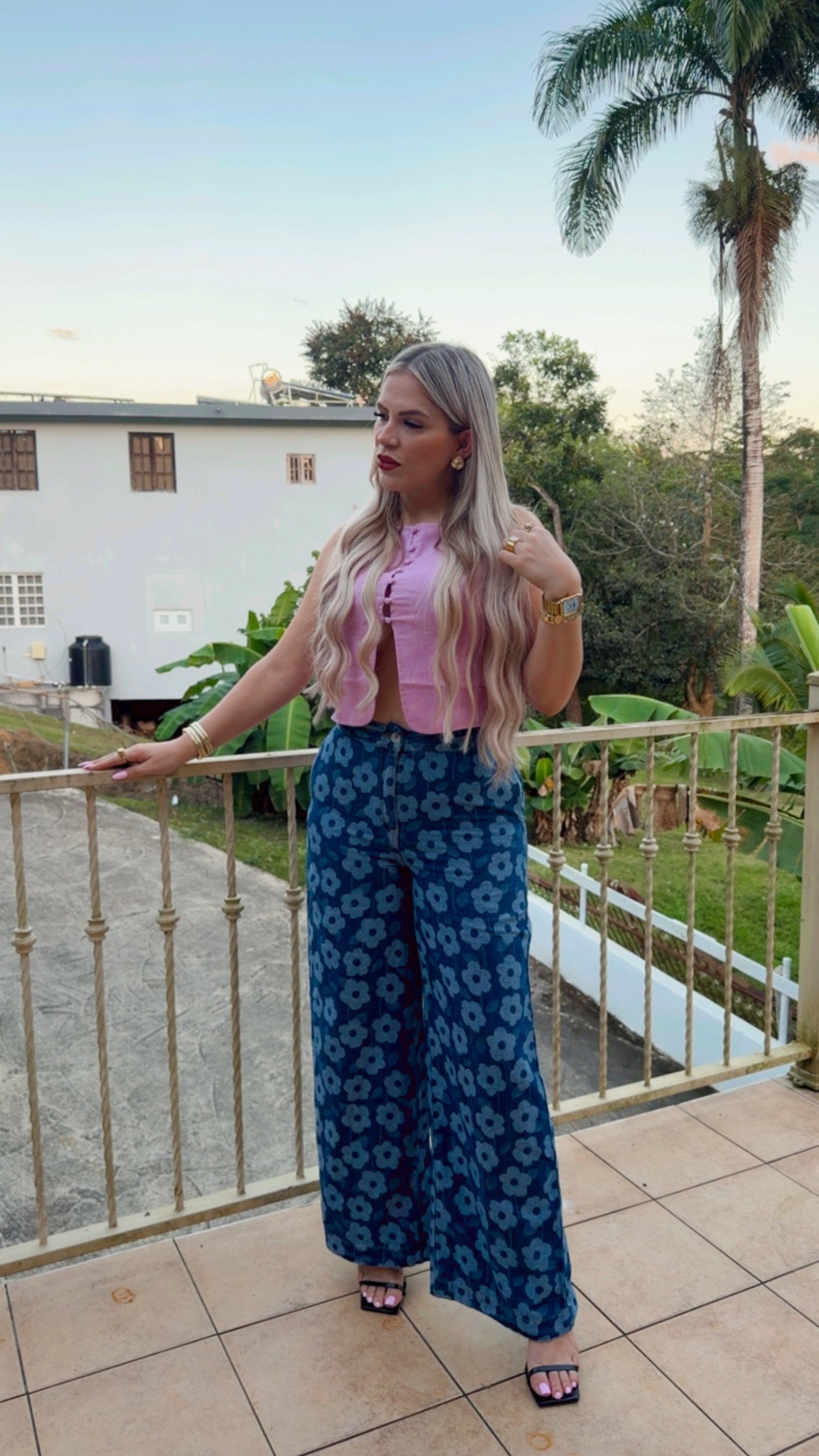 FLORAL JEANS