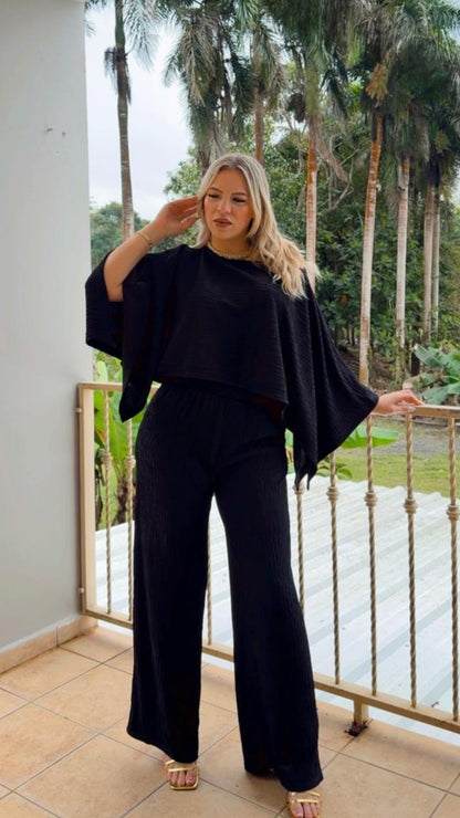 Black Gold Pant Set
